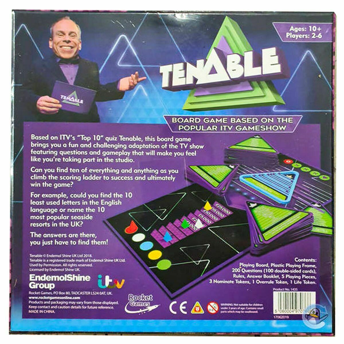 Tenable Board Game Rocket Games ITV Hit Quiz Show - Contemporary ...