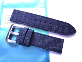 Denim Jeans strap in 24mm - Blue in 24/24mm - Panerai Style - $46.00