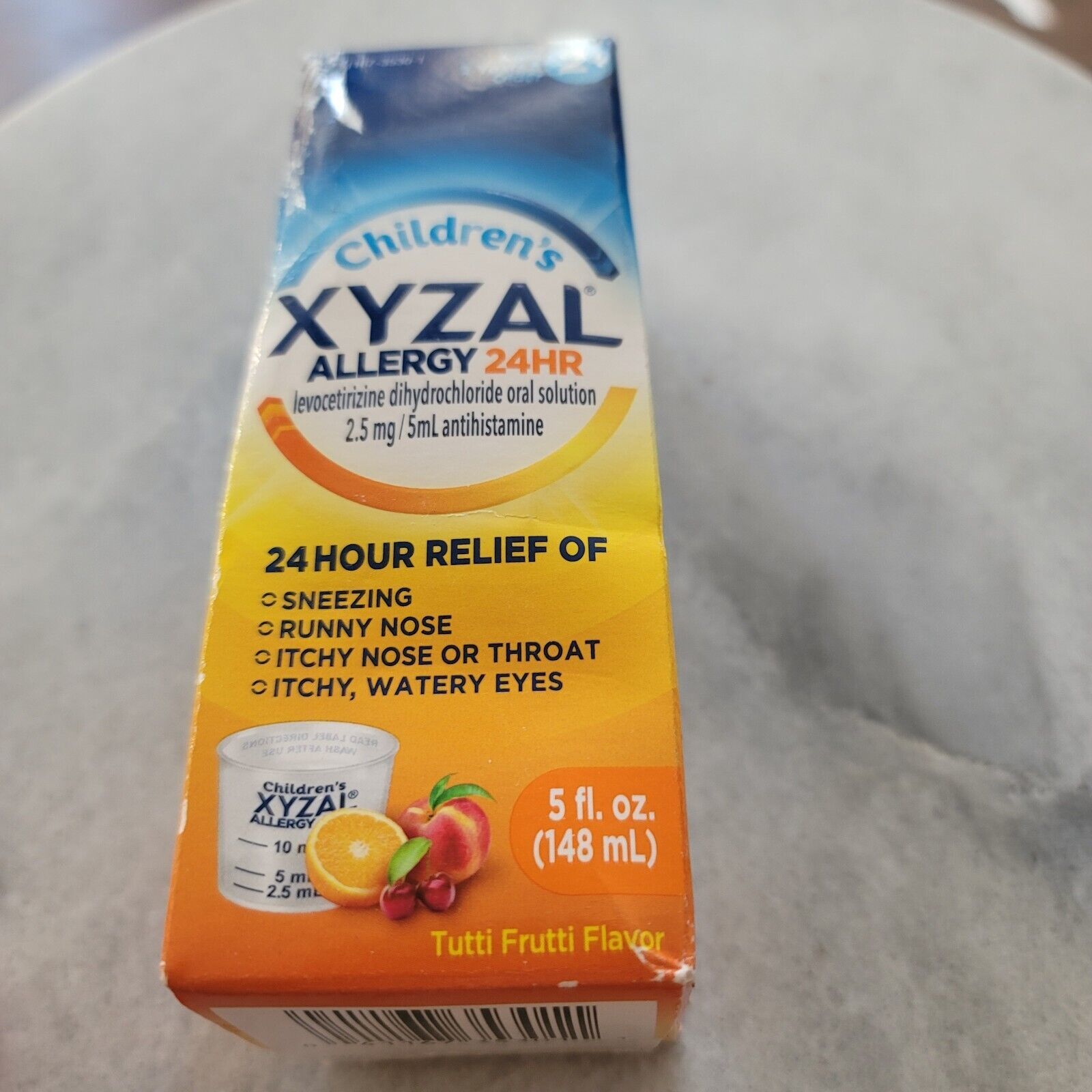Xyzal Children's 24 Hour Allergy Relief Liquid Tutti Frutti 5 oz