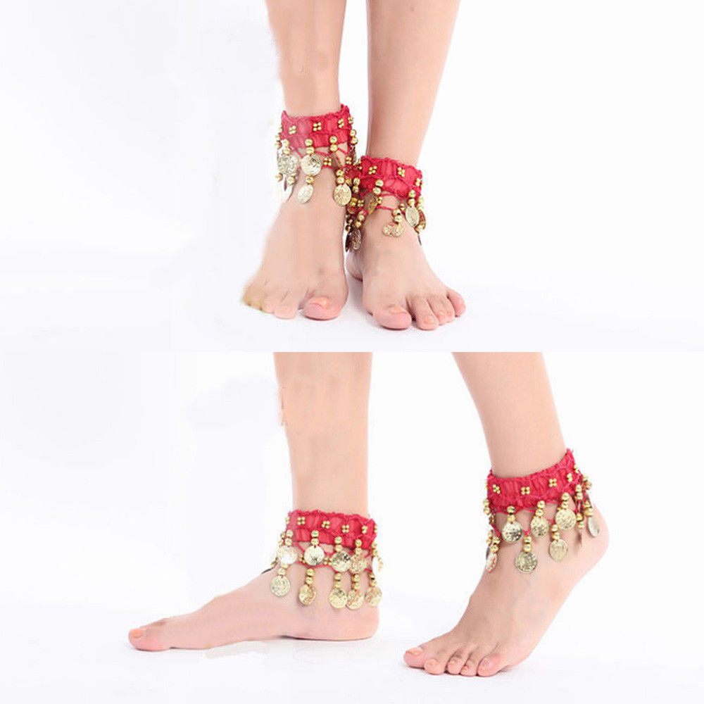 Chiffon Indian Dance Accessories Belly Dance Feet Chain Anklet Foot