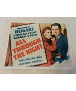 Humphrey Bogart Color Lobby Card Reprint All Through The Night  8x10 - $22.28