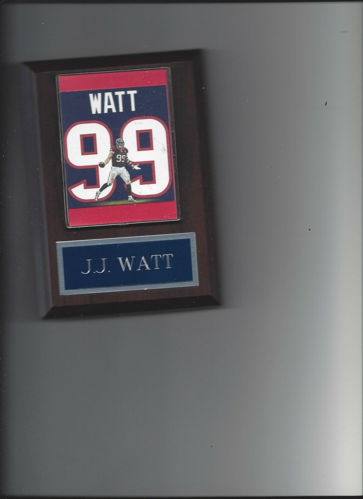 J.J. WATT JERSEY PLAQUE HOUSTON TEXANS FOOTBALL NFL - $4.94