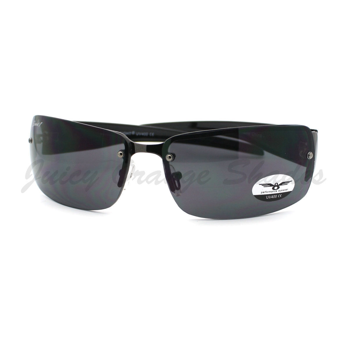 Choppers Sunglasses Mens Oval Rectangular Wrap Around Biker Shades