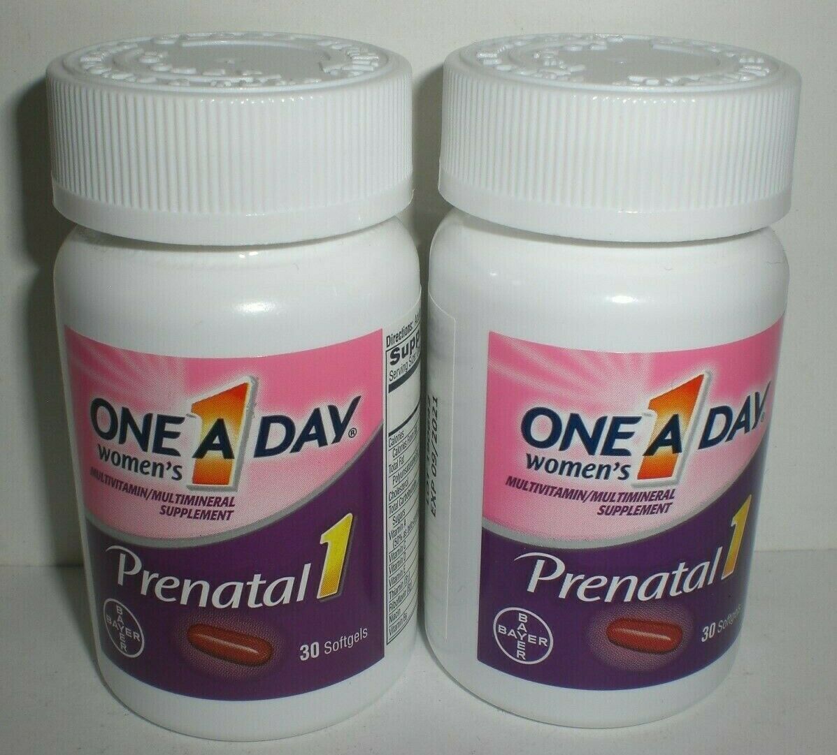 One A Day Women S Daily Prenatal 1 Multivitamin Supplement 60 Softgels Total Vitamins And Minerals