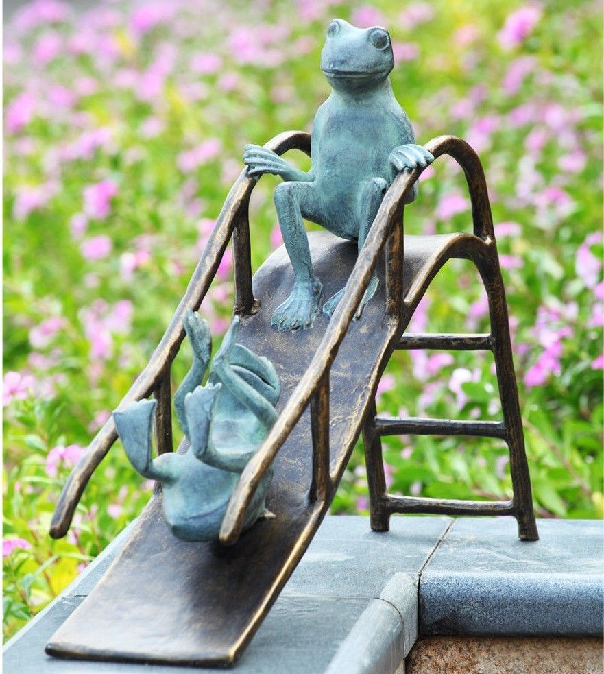 Frog on Bicycle Garden Statue Sculpture by SPI Home 33810