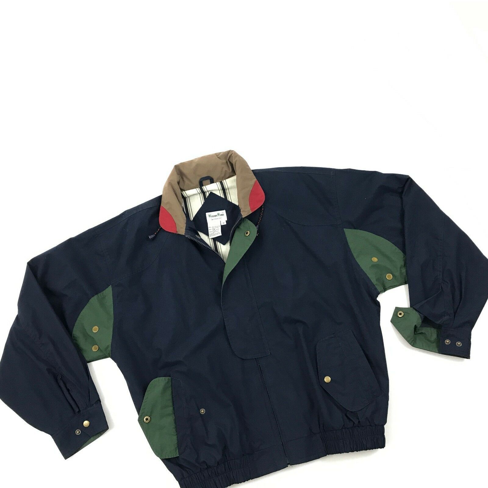 VINTAGE Winner Mate Bomber Jacket Size Medium Adult Hooded Full Zip