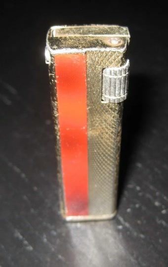 Primary image for SUNEX Slim Boy Marble Art Deco Tone Lift Arm Side Roller Gas Butane Lighter