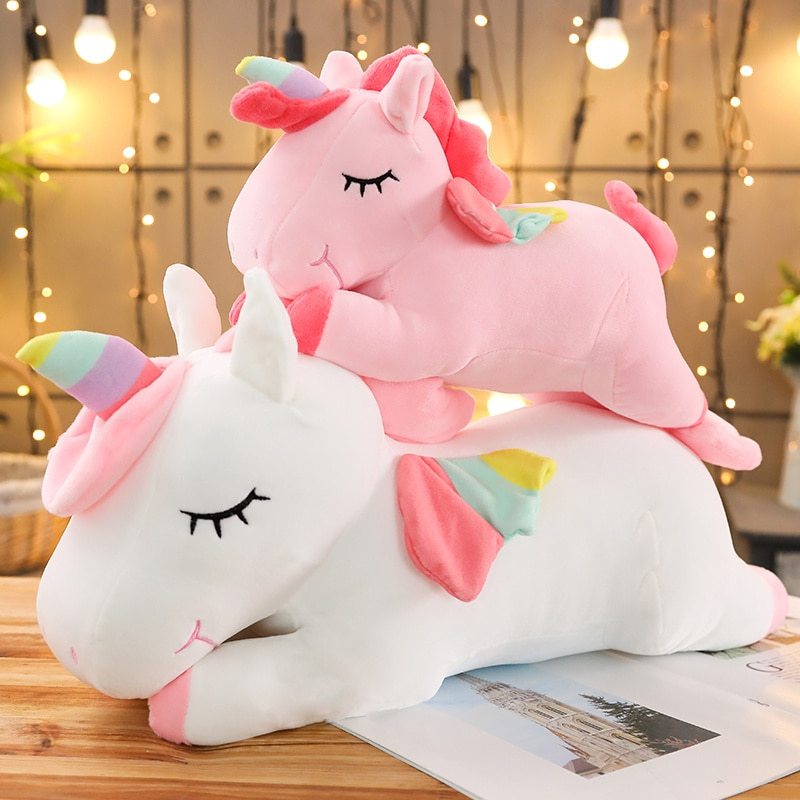 unicorn reversible plush