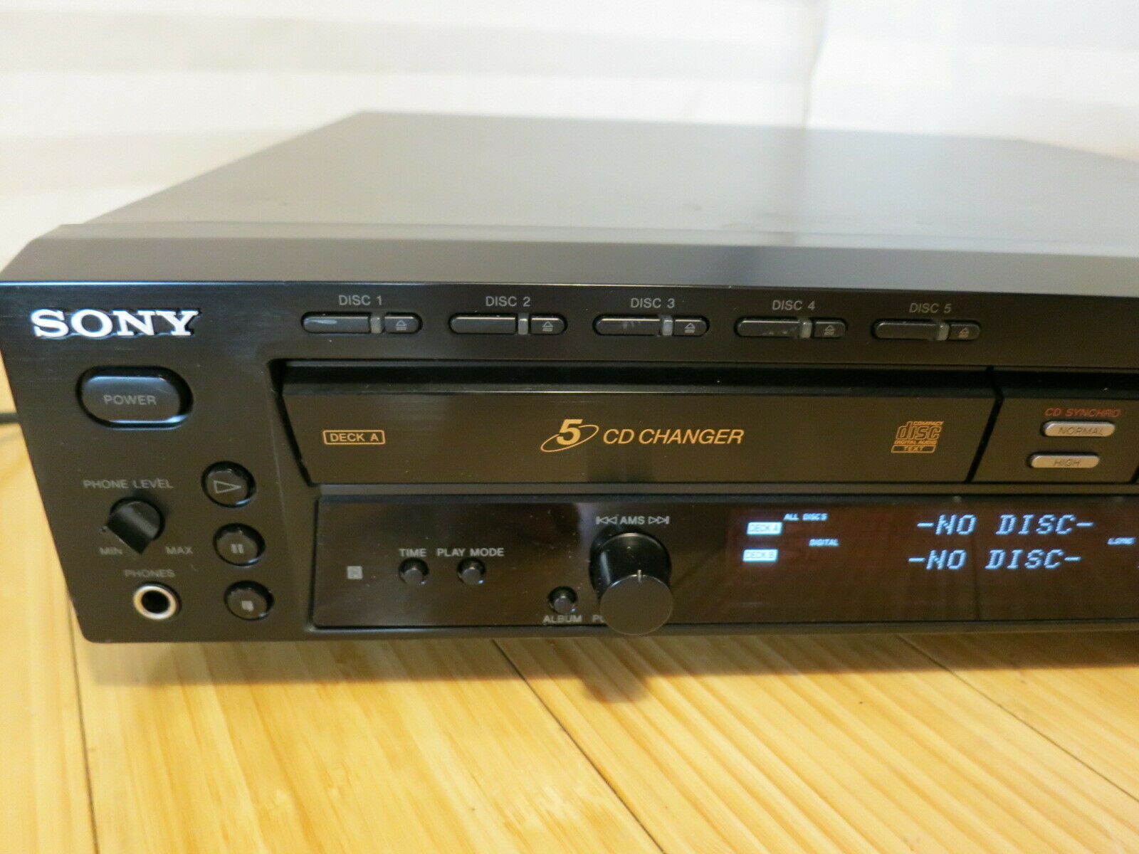 sony 5 disc cd players cdcp375