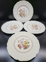 4 Royal Doulton Grantham Dinner Plates Set Vintage Floral D5477 England ... - $59.27