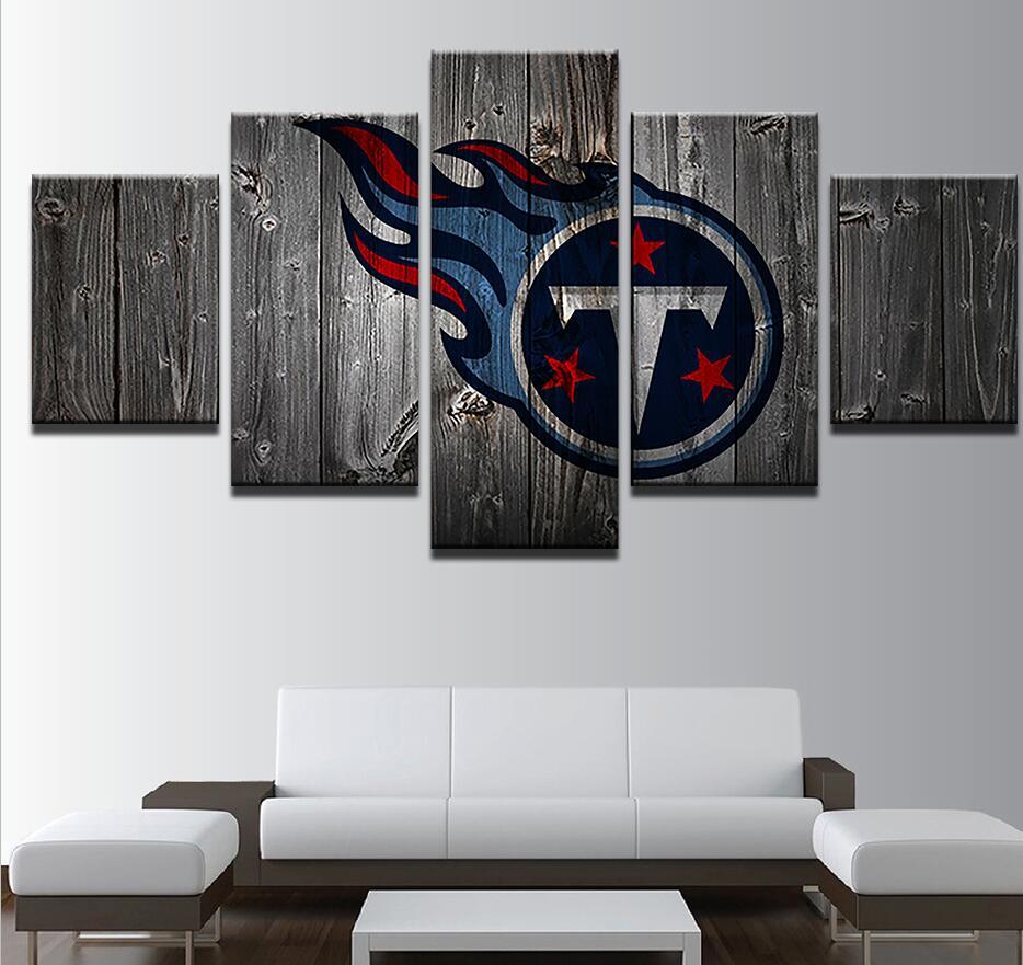 Tennessee Titans Prints 5 Piece Canvas Art Wall Art Picture Home Decor ...