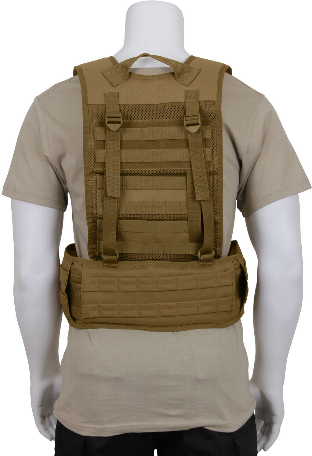 Tactical MOLLE Padded Law Enforcement Police Battle Belt & Load Bearing ...