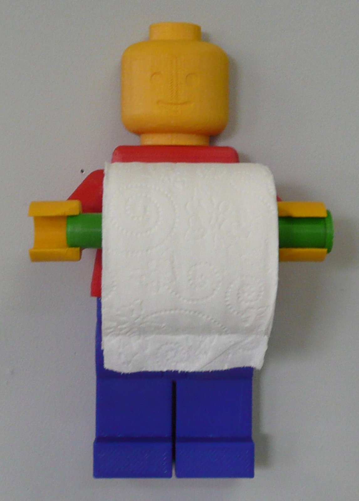 LEGO MAN TOILET PAPER HOLDER BATHROOM MOUNT OR STAND 3D PRINTED - MADE ...