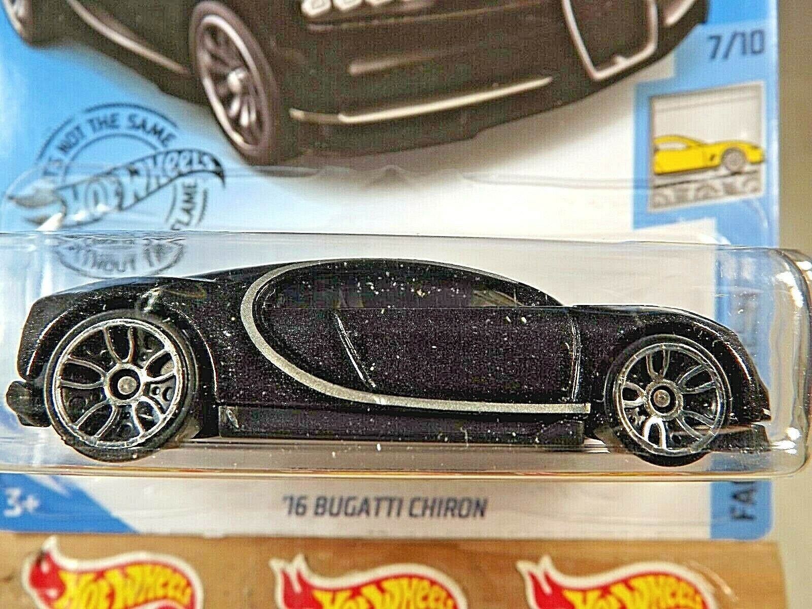 Hot Wheels Factory Fresh 7/10 '16 Bugatti Chiron 89/250, Negro-764248