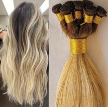 18", 20″, 22" Rooted Hand-Tied Weft, 100 grams, Human Hair Extensions #T2/1001 - $212.84+
