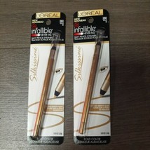 SET OF 2-L'oreal Paris Infallible Silkissime Eyeliner 280 GOLD New, Carded - $11.99