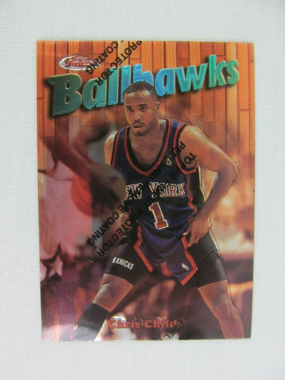 Chris Childs New York Knicks 1997 Topps Finest Basketball Card 36