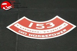 Chevy 153 Super Thrift 90 Horsepower Air Cleaner Decal - $12.50