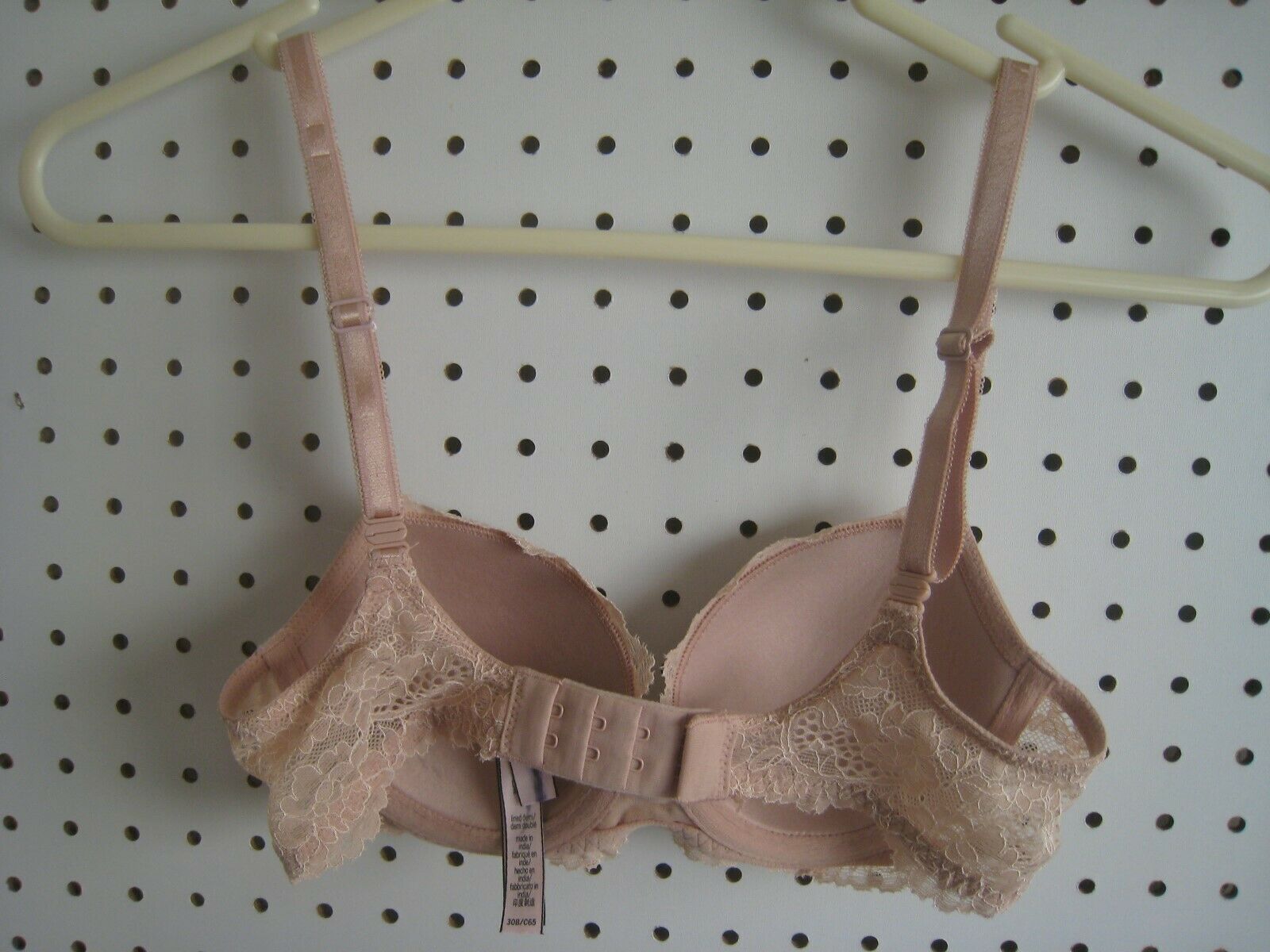 New Victoria's Secret Dream Angels Demi Smooth Bra with Lace Trim Blush
