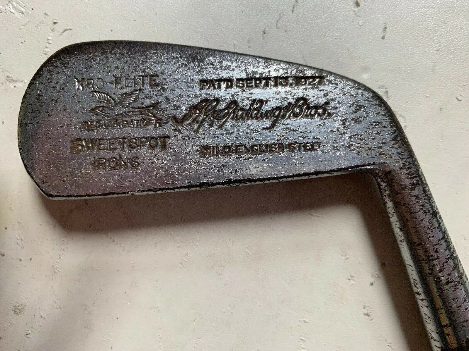 Antique AG Spalding & Brothers Sweet Spot Irons KroFlite Golf Club