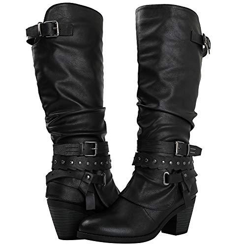 GLOBALWIN Women's 18YY28 Black Fashion Boots 7.5M - Boots