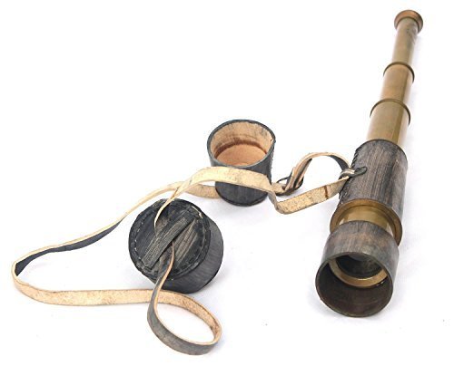 MARINE 18 ANTIQUE TELESCOPE WITH LEATHER COVER BY NAUTICALMART