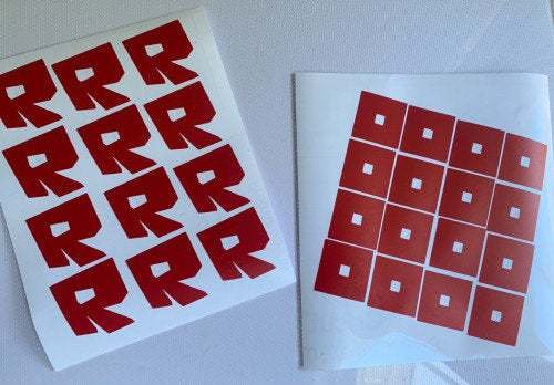 Sheet Of 20 Roblox Vinyl Stickers Envelope And Similar Items - what are decals used for in roblox