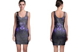 Black panther purple neon bodycon dress thumb200