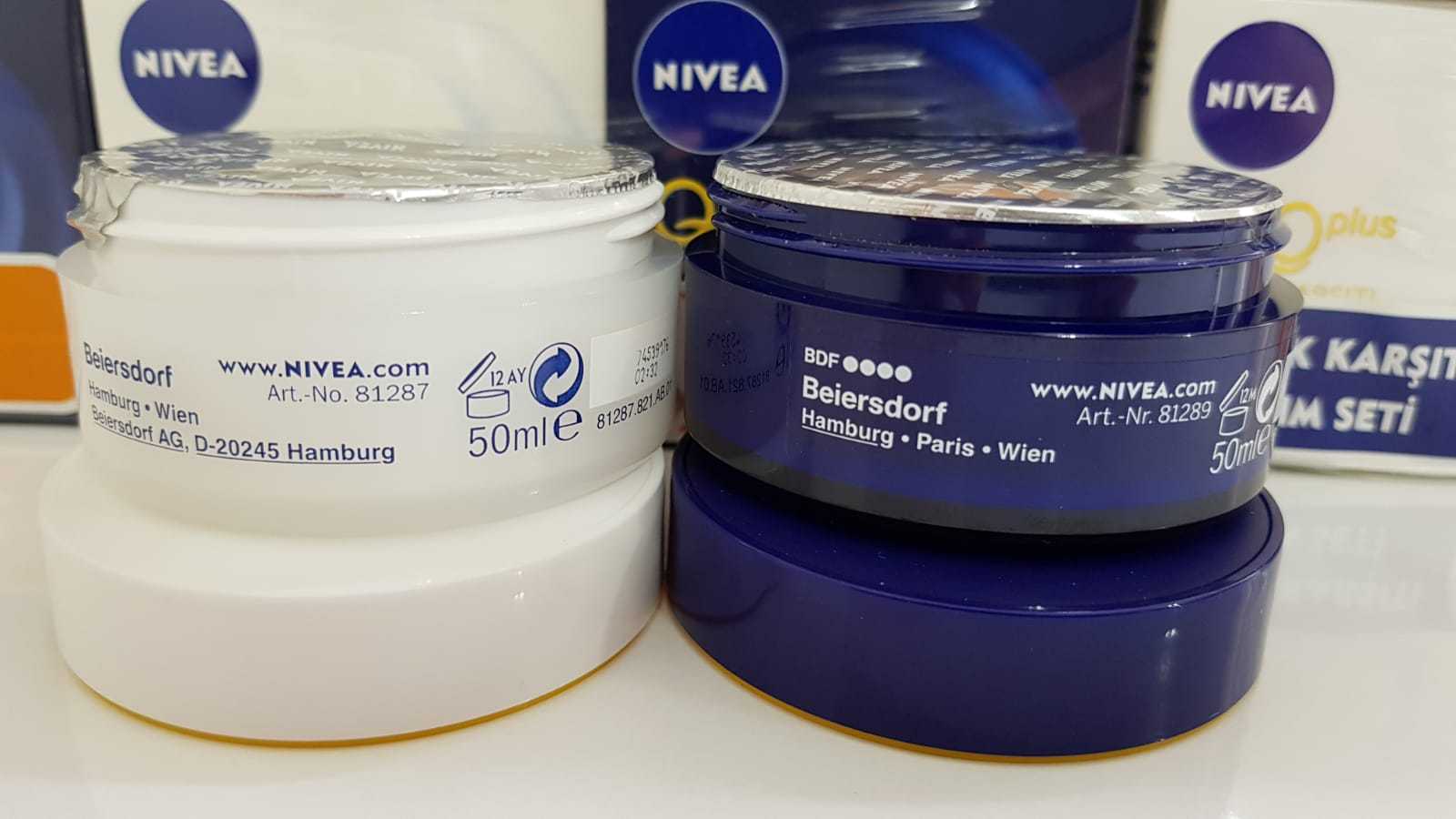 NIVEA Q10 Plus Anti Wrinkle Anti Aging Day & Night Cream 50ml Set FREE ...