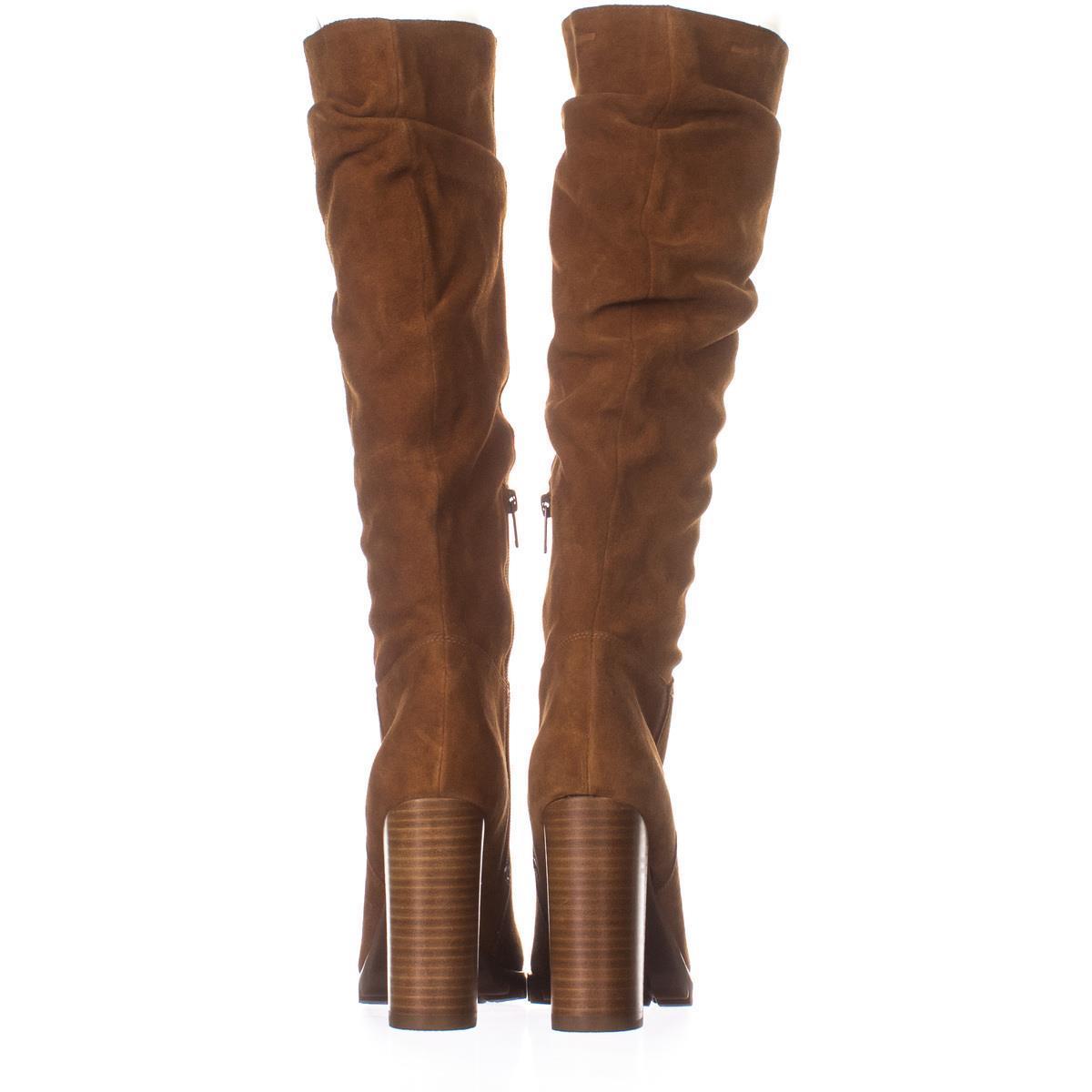 Aldo Gigondra Knee High Boots 100, Cognac Suede, 9 US / 40 EU - Boots