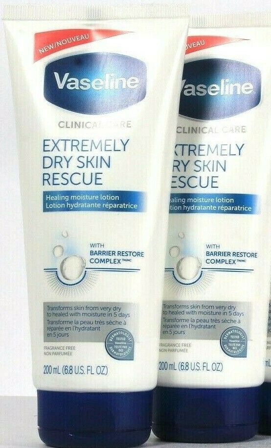 2 Vaseline 68oz Clinical Care Extremely Dry Skin Rescue Healing