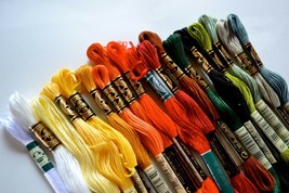 DMC EMBROIDERY FLOSS ASSORTMENT - 100 Colors Genuine Made in France, FRE... - $59.39
