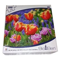 Big Ben Jigsaw Puzzle of a Field of Tulips - $33.98