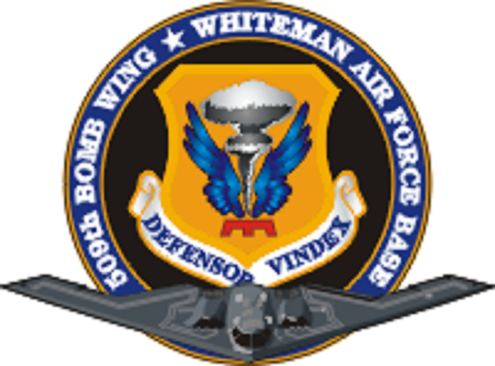 US Air Force 509th Bomb Wing Whiteman AFB Decal 4" Wide x 2.96