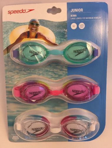 speedo junior swim goggles 3 pack