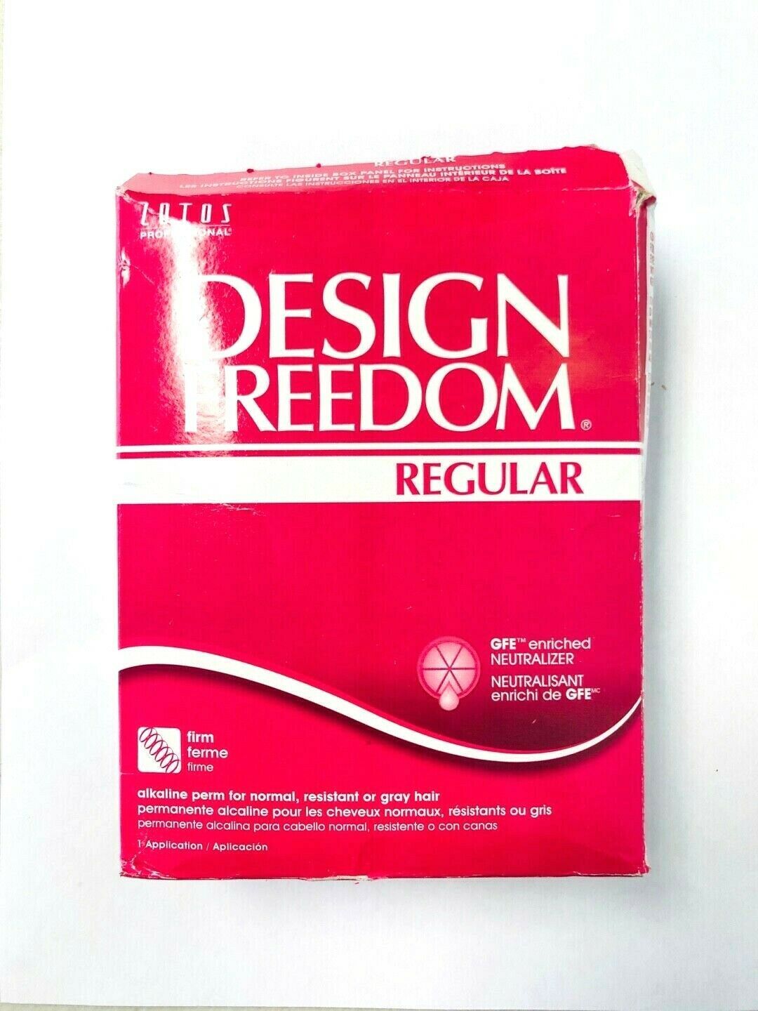 ZOTOS DESIGN FREEDOM REGULAR ALKALINE PERM FOR NORMAL HAIR (NEW/BOX