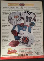 Vintage Print Ad 1996 Super Bowl Gear Clothing Order From Sports Illustr... - $8.60