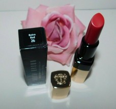 Bobbi Brown Luxe Lip Color RETRO RED 26 Full Size Lipstick Brand New  - $25.00