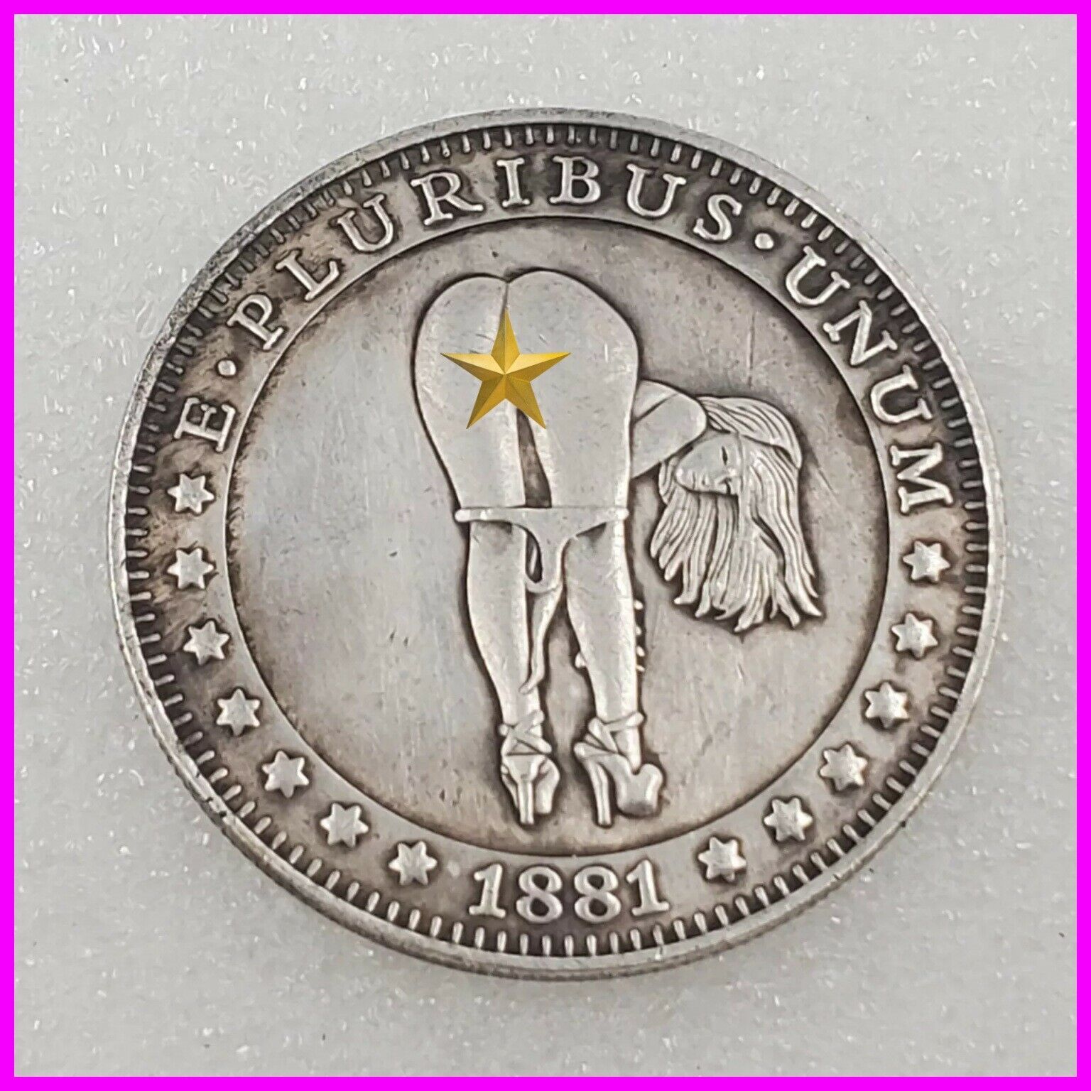 Sexy Girl Hobo Nickel Coin 1881 Commemorative Free Shipping 134 Hobo