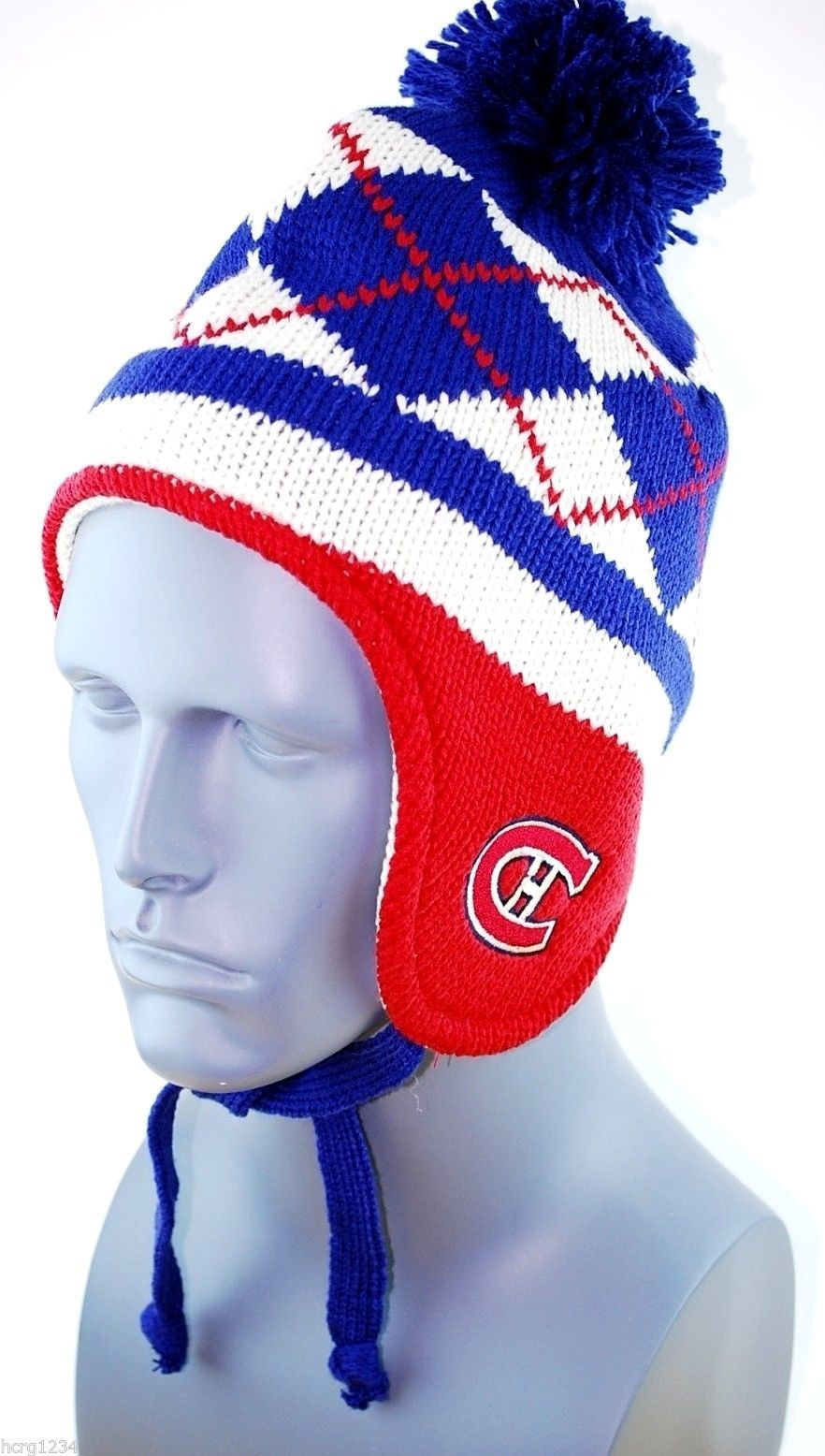 Montreal Canadiens CCM Vintage Hockey NHL Pom Pom Knit Hat/Beanie/Toque