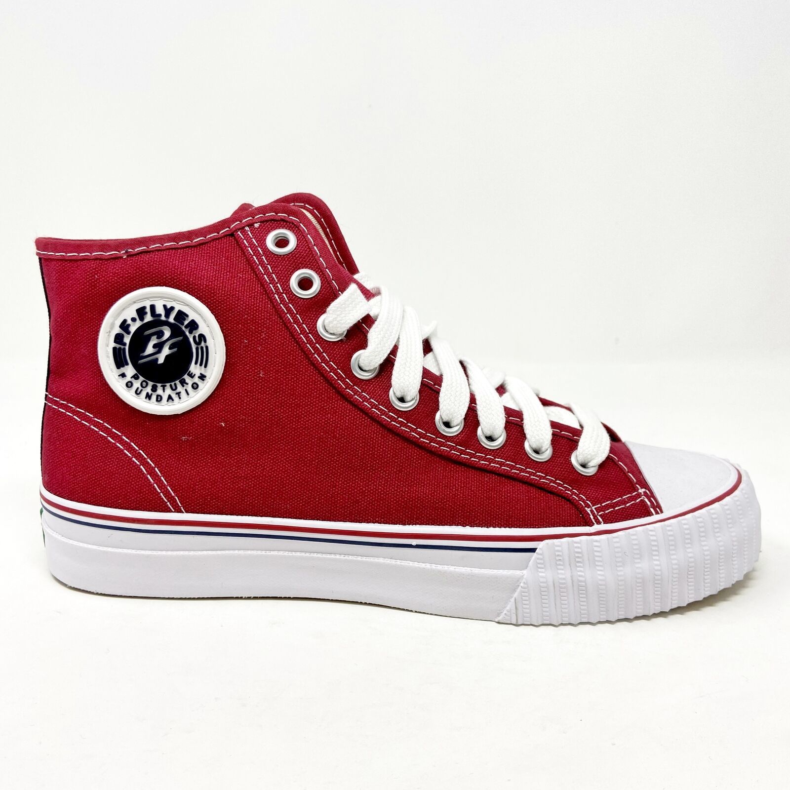 PF Flyers Center Hi Reiss FRC Red White Mens Shoes MC1001RD