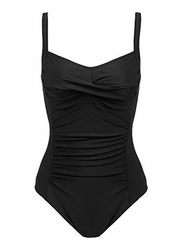Joyaria Womens Twist Front Ruched One Piece Swimsuit Tummy Control ...