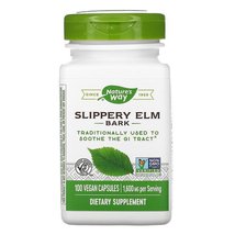 Nature&#39;s Way Slippery Elm Bark 1600 mg  per Serving, 100 Vegan Capsules - $21.65