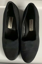 Etienne Aigner Eassentials Sz 8 M BLACK/NAVY Slip On Women Loafer Pumps Shoes - $9.46