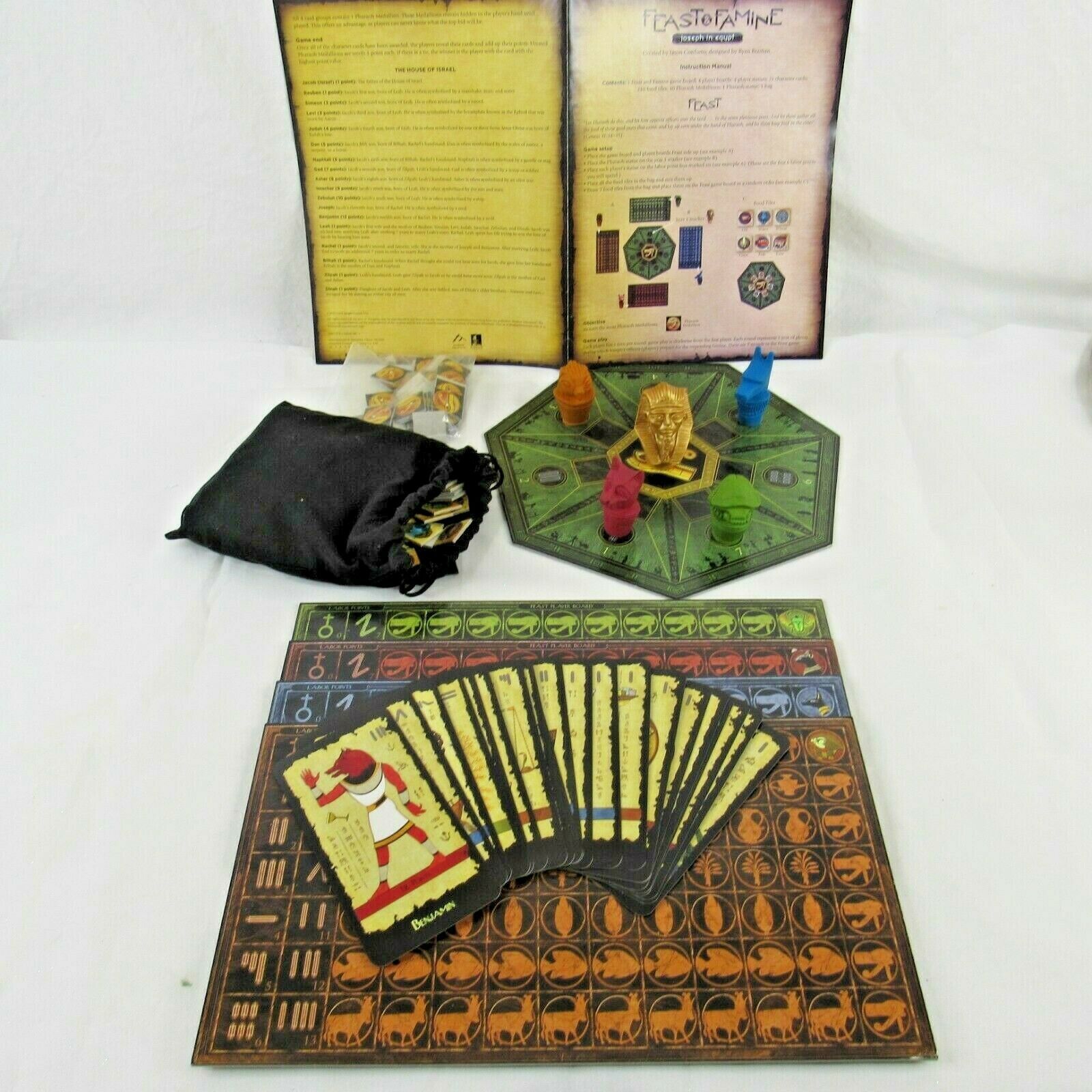 Feast &amp; Famine Joseph in Egypt Board Game Religious Pharaoh Complete ...