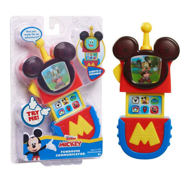 Just Play Disney Junior Mickey Mouse Funhouse Communicator with Lights and Sound