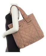 Marc Jacobs Bag Diamond Quilted Nylon Large Knot Tote French Grey NEW - $173.25