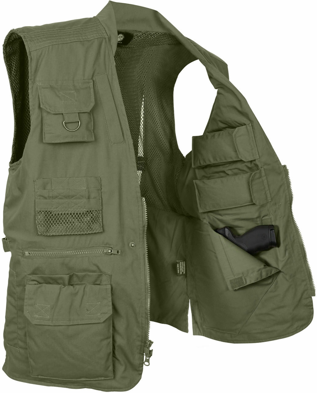 Tactical Concealed Carry Vest Cargo Travel Outdoor Plainclothes CCW