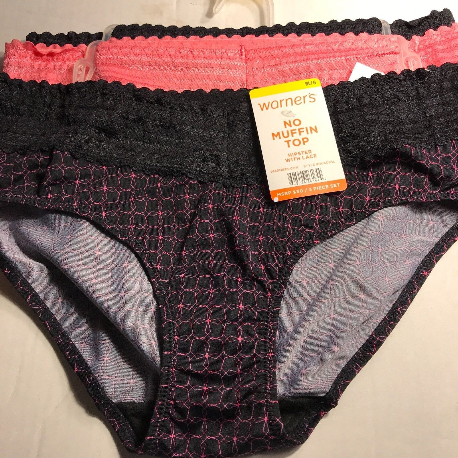 Warner's No Muffin Top Hipster & HiCut Panties S/5 M/6 L/7 XL/8 XXL/9