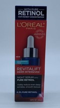 LOREAL Paris Fragrance free Revitalift Derm Intensives Night Serum 1.0 f... - $19.79